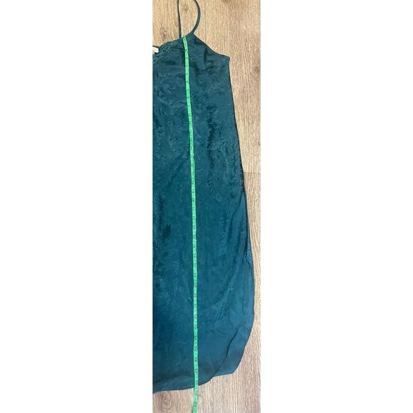 Cachet Vintage Shiny Emerald Nightgown and Robe Set Large No Belt - Picture 12 of 13